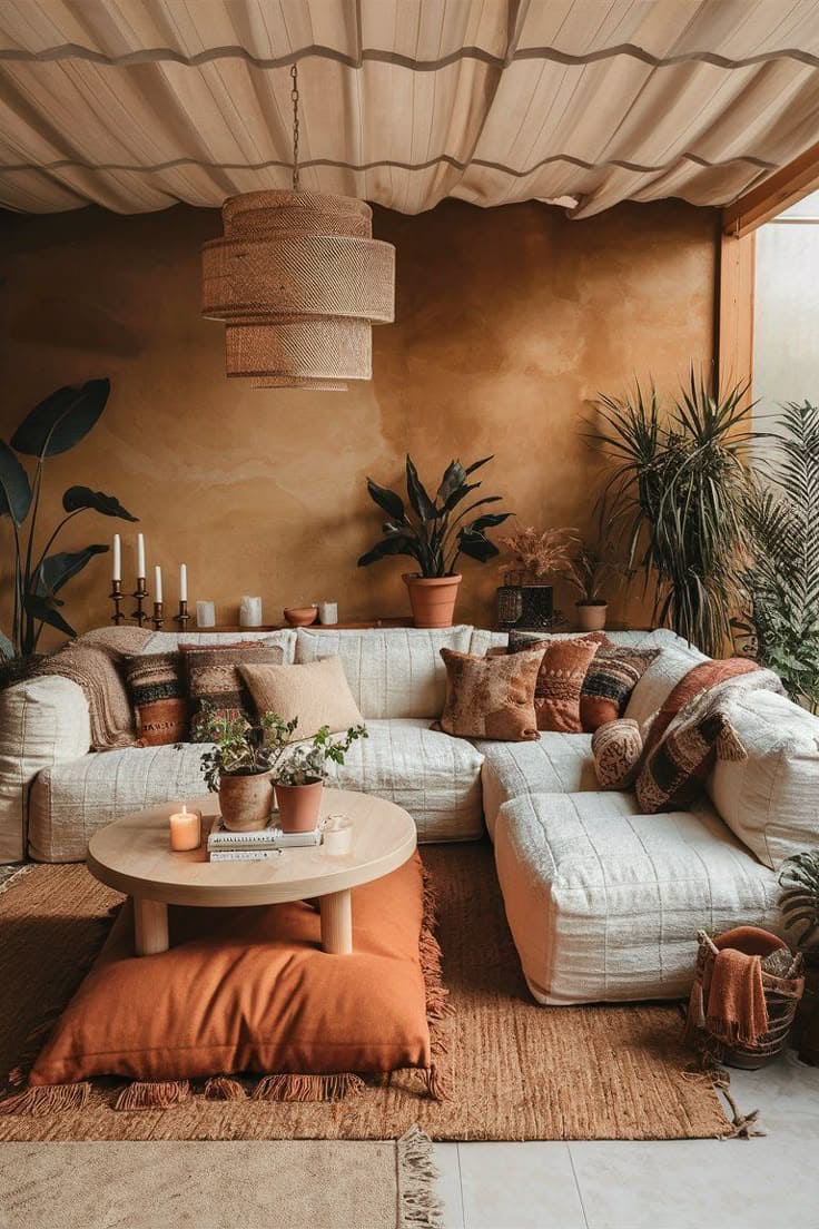 Earthy Tones and Cozy Boho Bliss