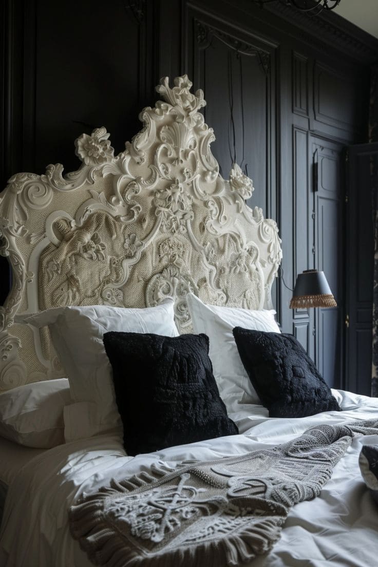 Elegant Baroque Headboard for Regal Charm