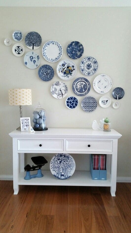 Elegant Blue and White Plate Wall Art