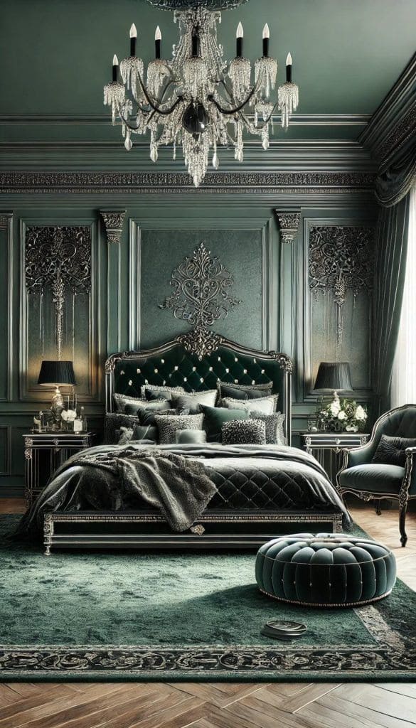 Emerald Regal Bedroom Retreat