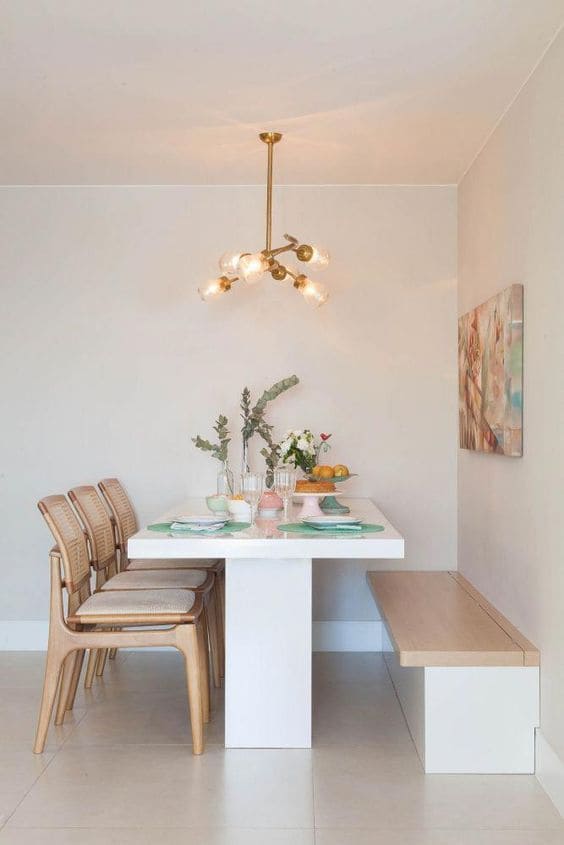 Minimalist Bench-Style Dining for Small Spaces