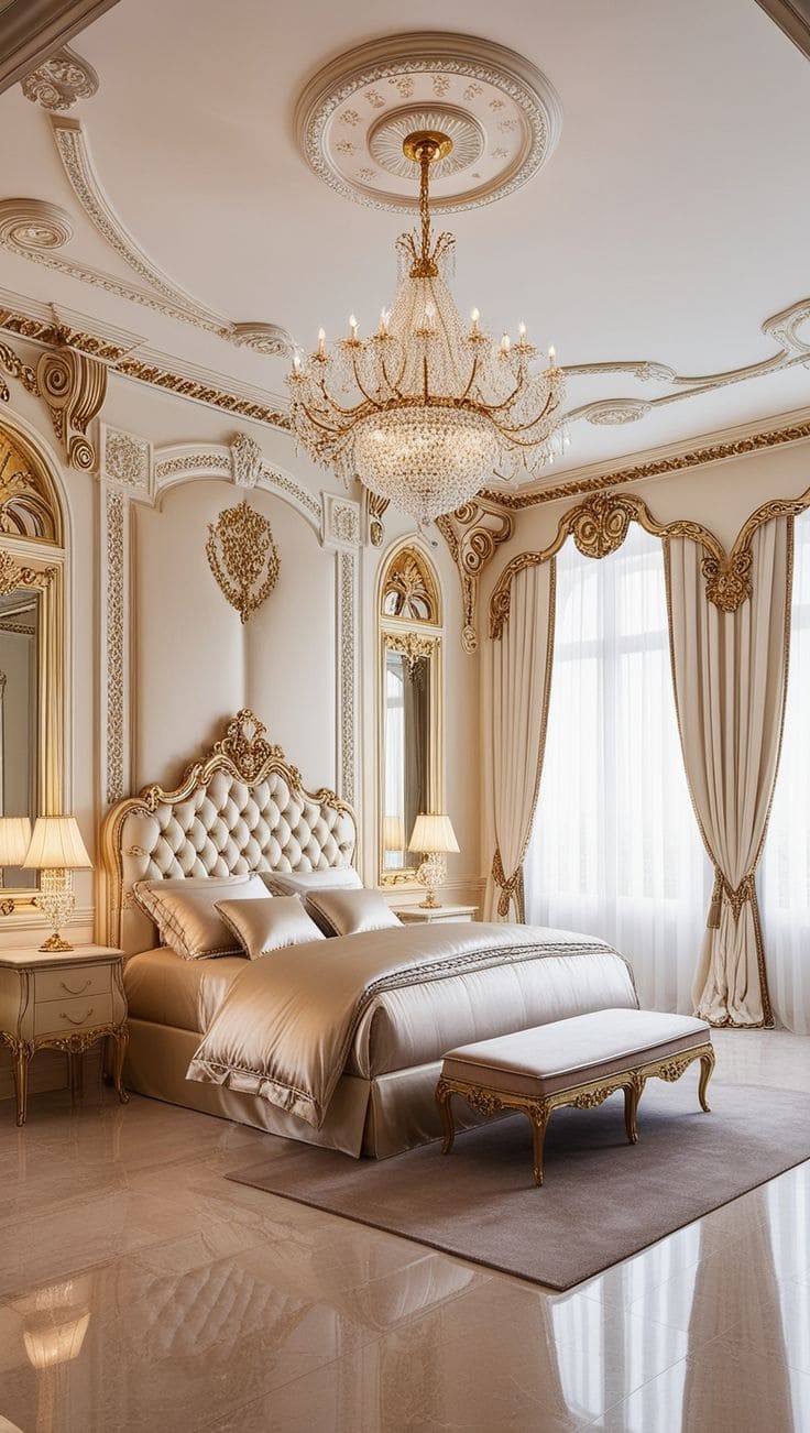 Royal Gold Bedroom Retreat