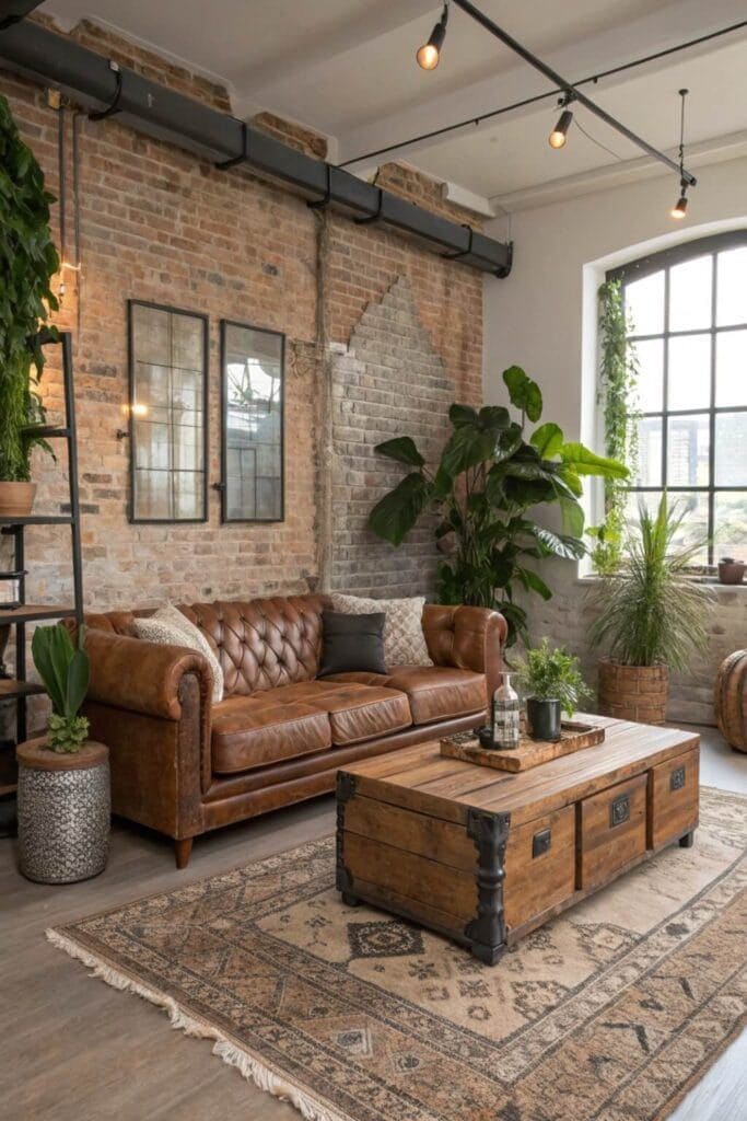 Rustic Industrial Charm with Vintage Touches