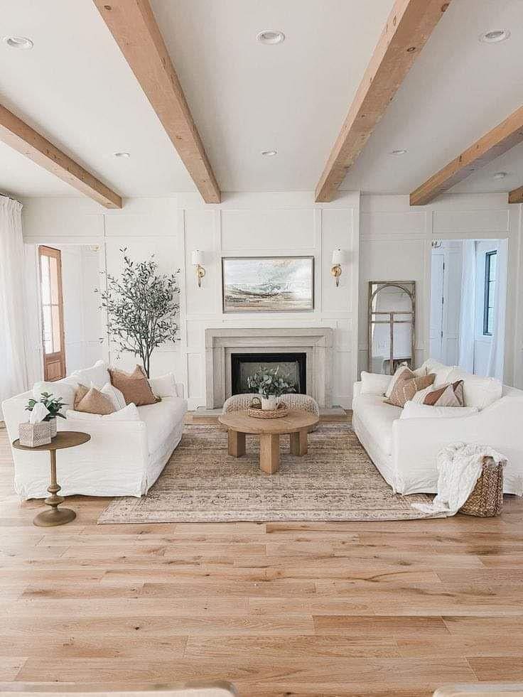 Serene Brown and Cream Living Room Charm