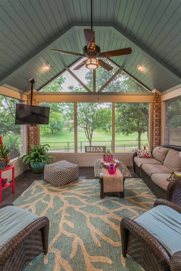 Serene and Airy Vaulted Patio Retreat