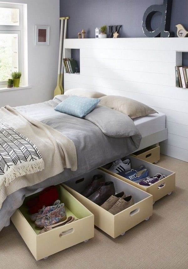 Smart Under-Bed Shoe Storage Drawers