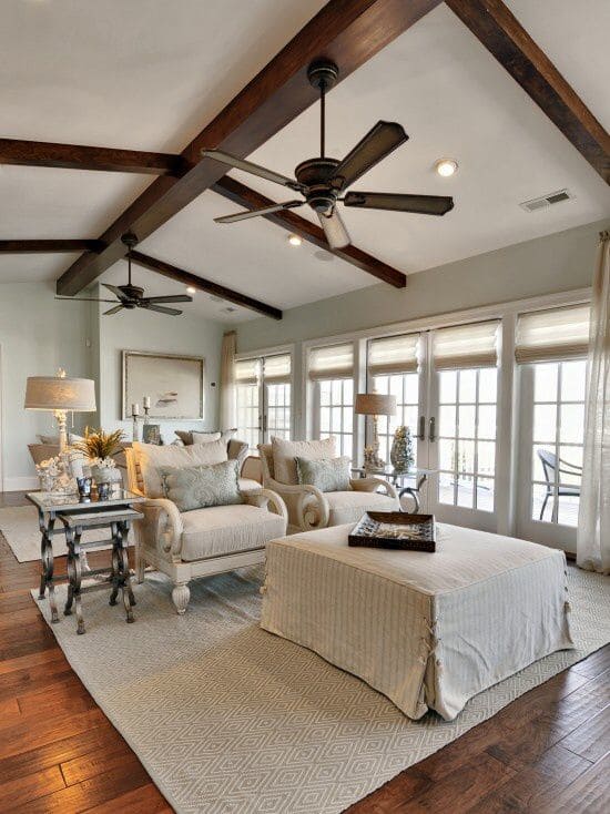 Timeless Sophistication with Vaulted Beam Design