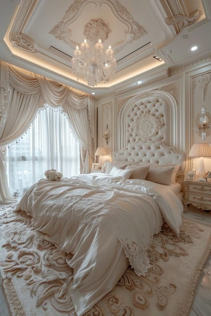 Timeless White Luxury Bedroom