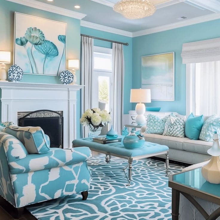 Vibrant Turquoise Coastal Retreat