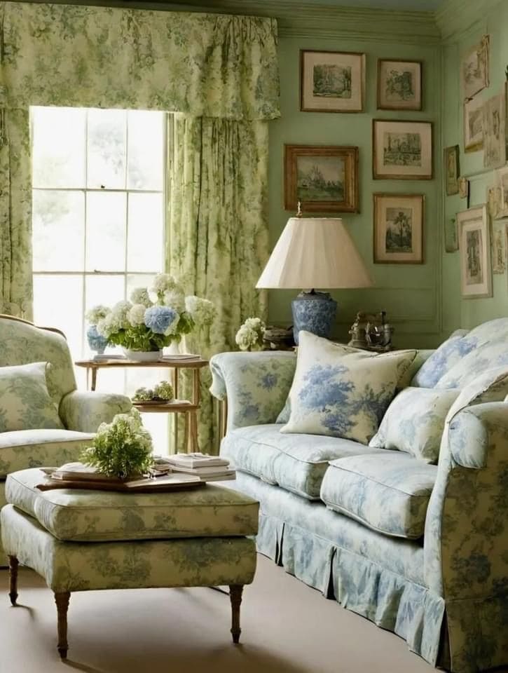 Vintage Botanical Serene Country Chic Retreat