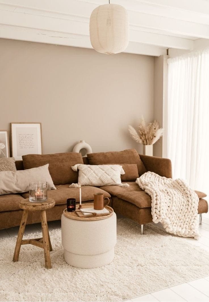 Warm and Inviting Brown and Cream Oasis