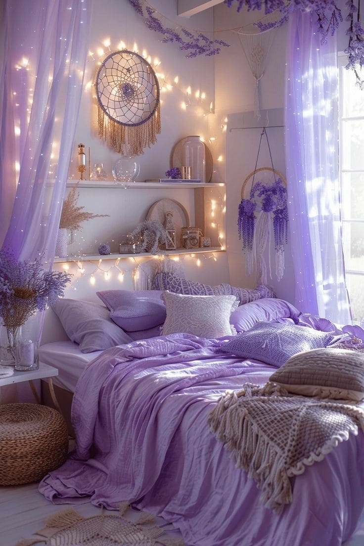 Whimsical Boho Lavender Oasis