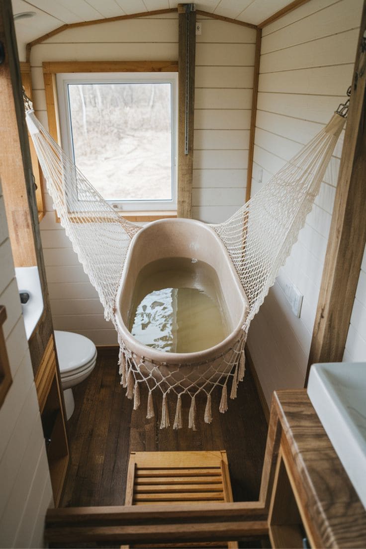 Bohemian Hanging Tiny Bath Haven