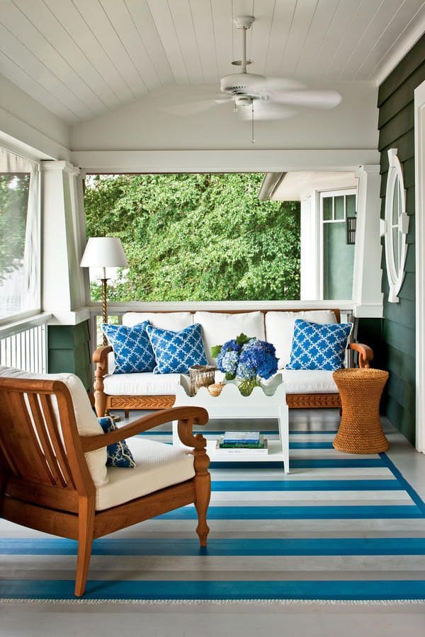 Bold Blue Striped Haven