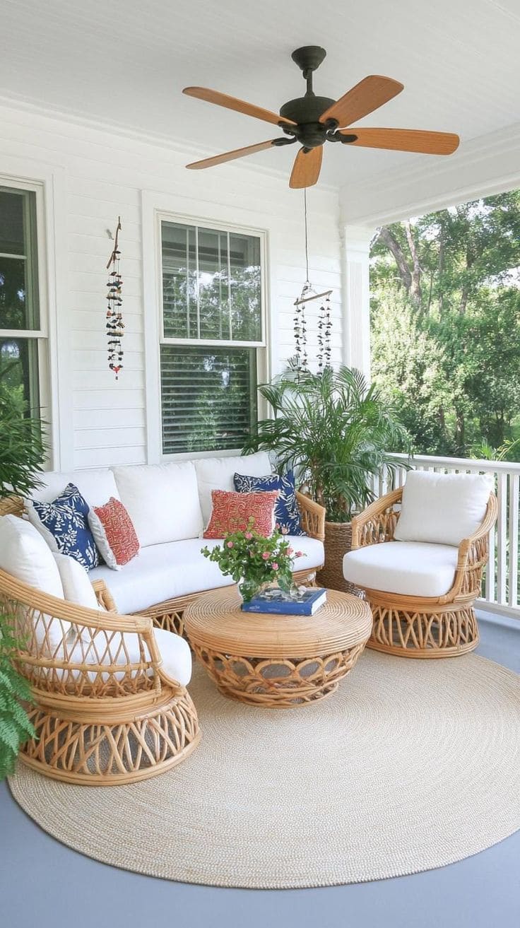 Breezy Wicker Lounge Oasis