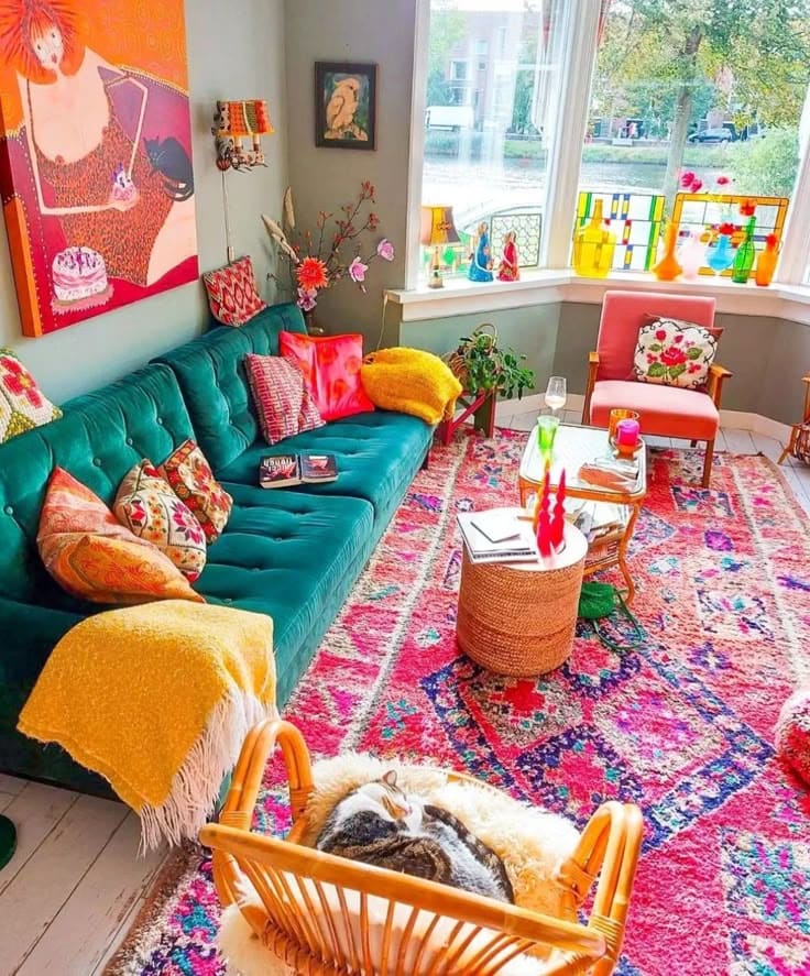 Charming Eclectic Colorful Retreat