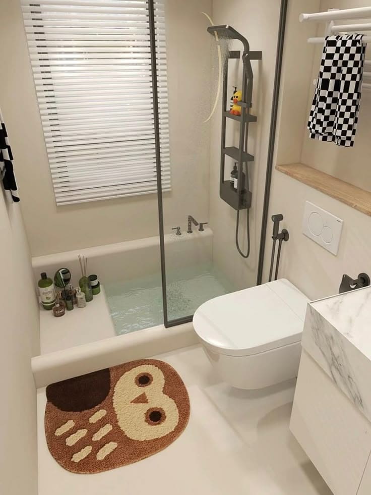 Charming Minimalist Tiny Bathroom Retreat