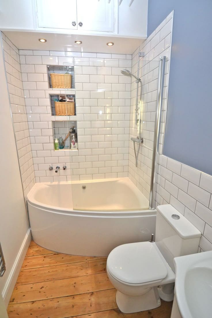 Classic Corner Tiny Bath Retreat