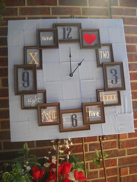 Creative Framed Clock Wall Decor