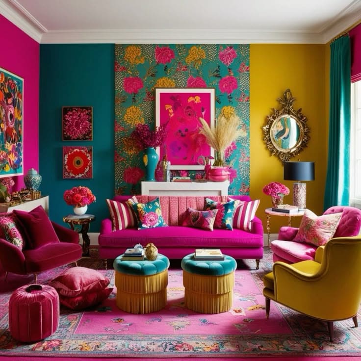 Dazzling Floral Bold Retreat