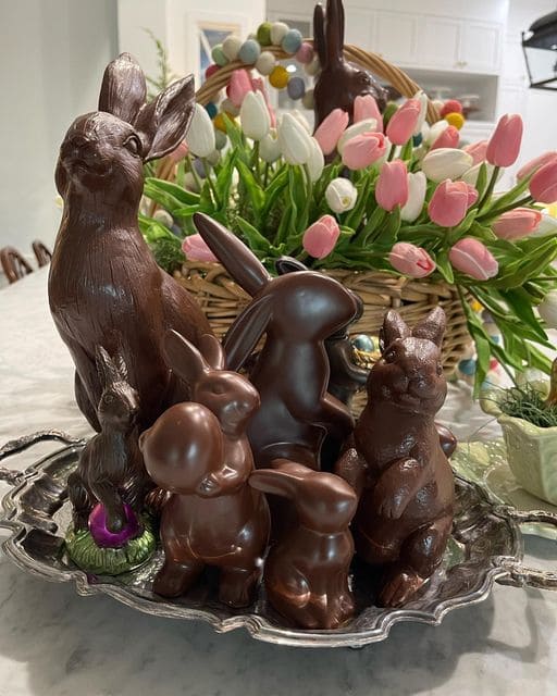 Delightful Chocolate Bunny Tray