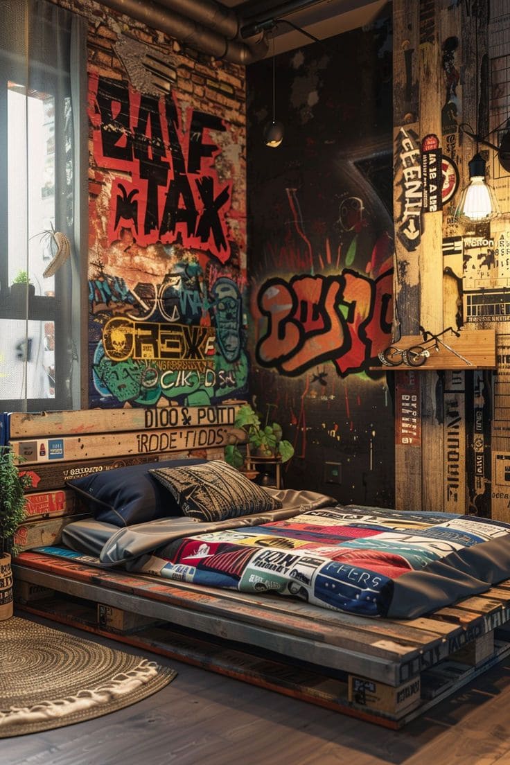 Eclectic Poster-Filled Dream Space