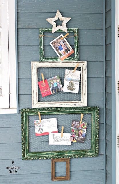 Festive Card Tree Frame Display