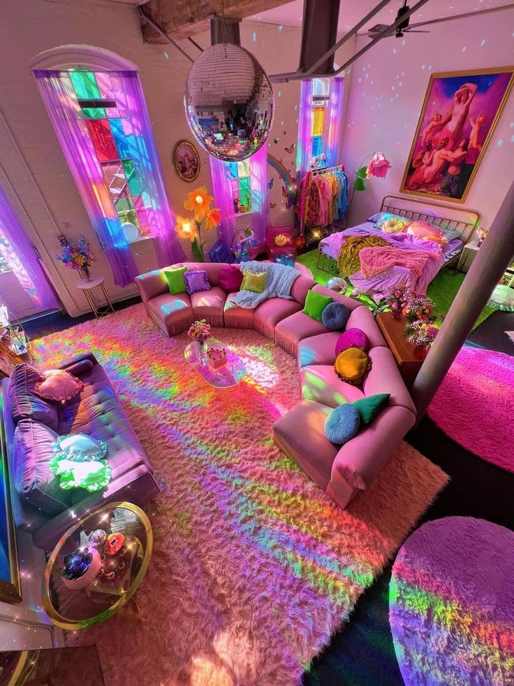 Magical Pink Disco Lounge