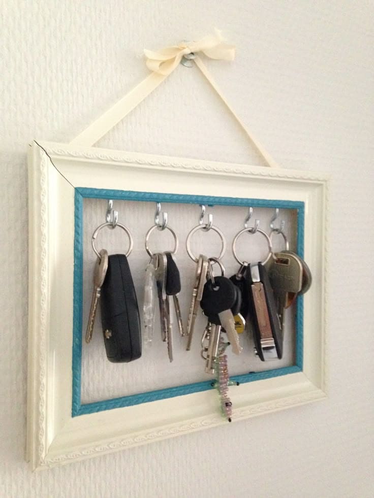 Practical Key Holder Frame Organizer