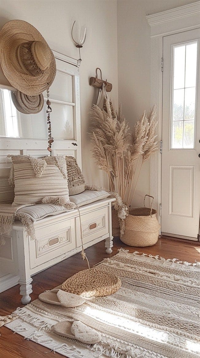 Serene Neutral Boho Corridor