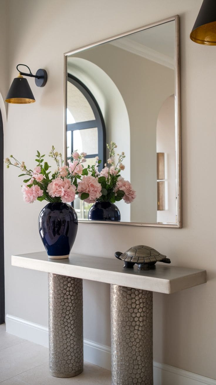 Sleek Modern Mirror Nook with Serenity