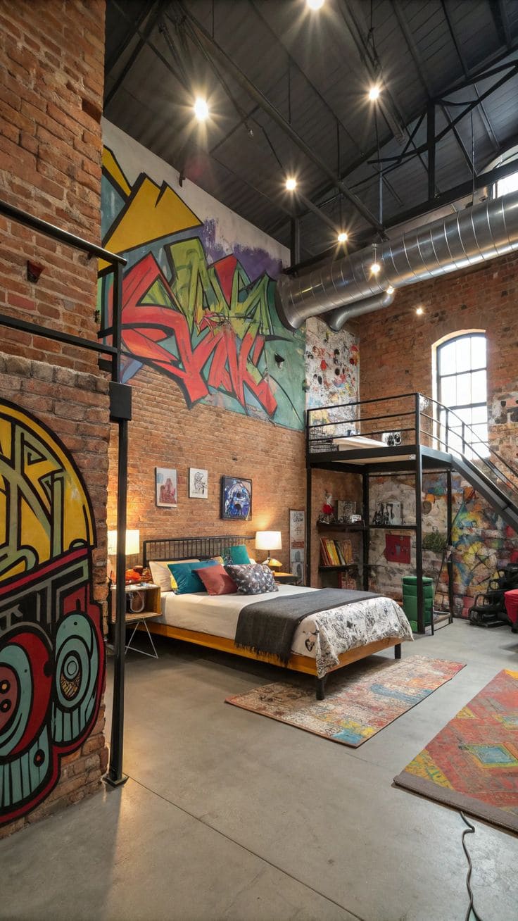 Spacious Graffiti Loft