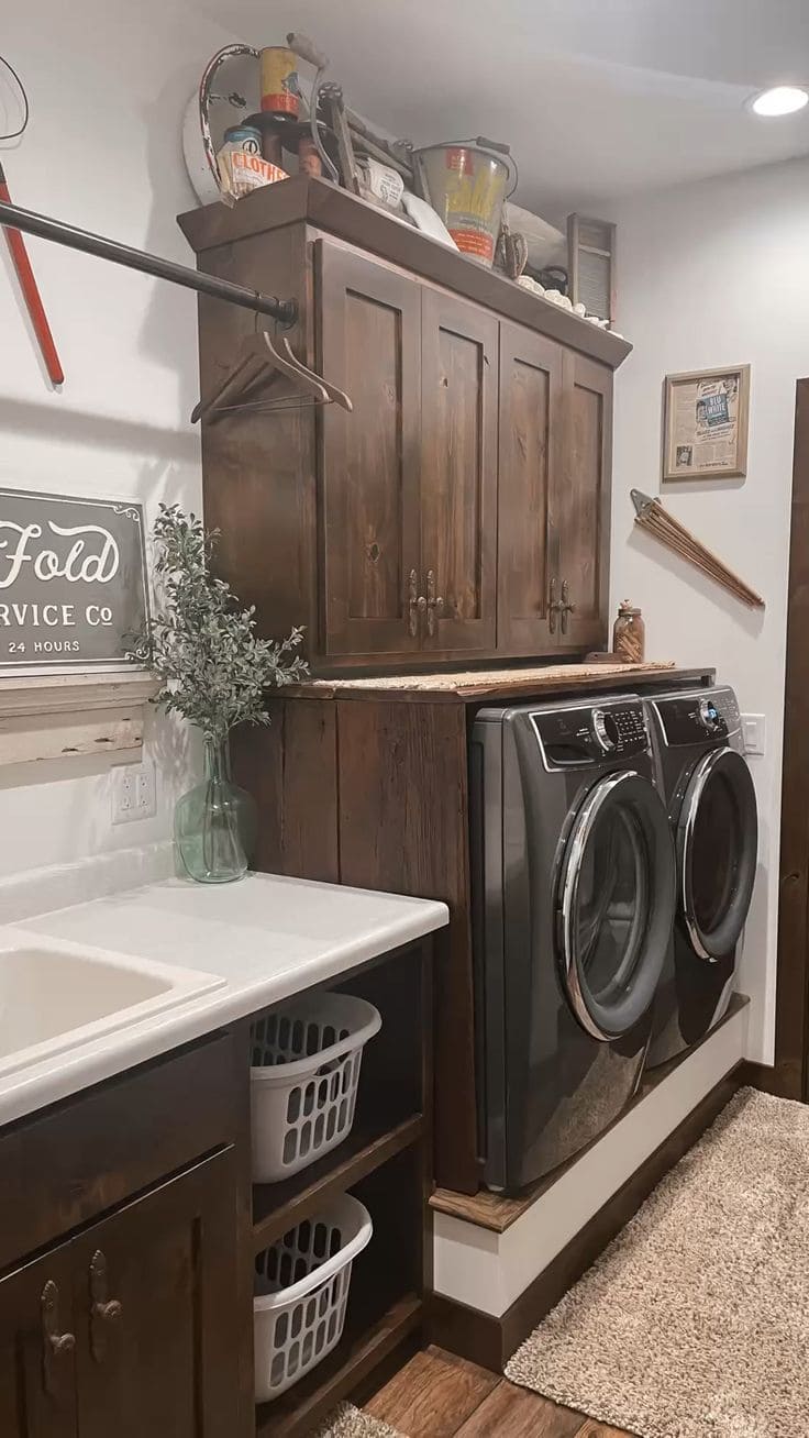 Timeless Vintage Farmhouse Laundry Haven