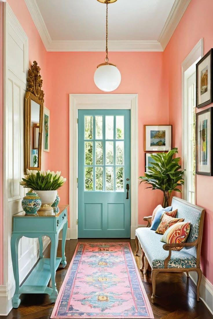 Vibrant Playful Boho Corridor